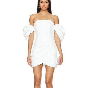 Elliatt White Off-Shoulder Mini Dress